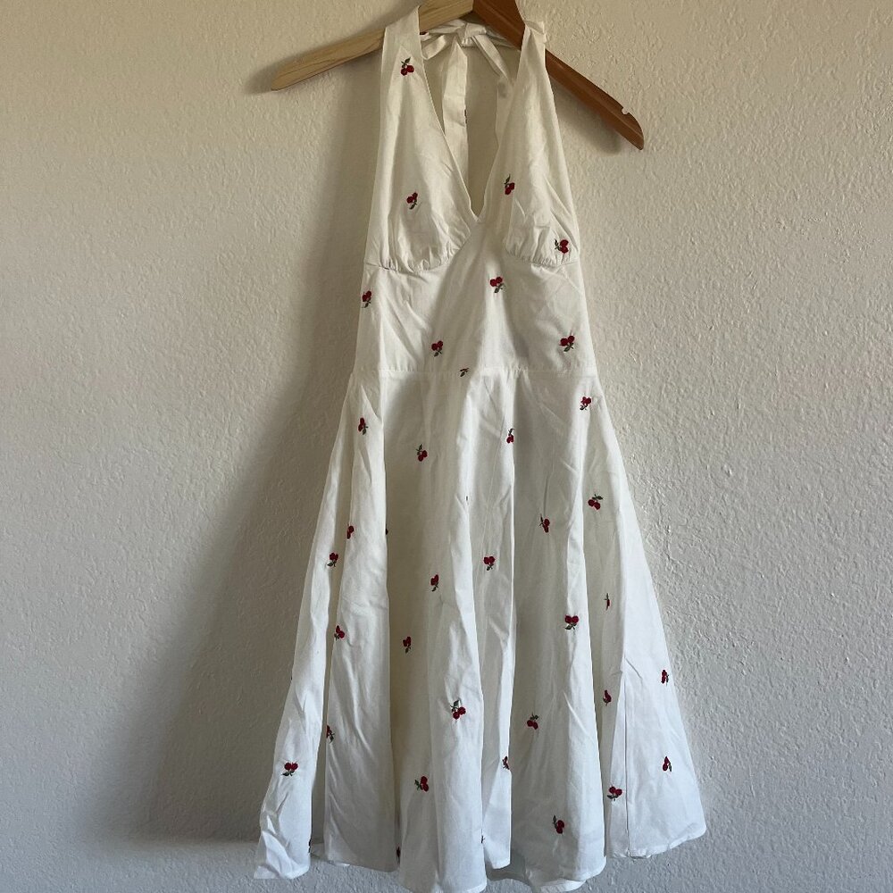 NWT Voodoo Vixen Cherry Print Halter Dress